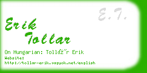 erik tollar business card